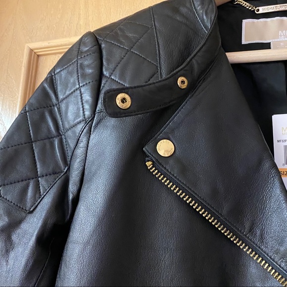 Brand New MICHAEL KORS Leather Jacket - Picture 4 of 10